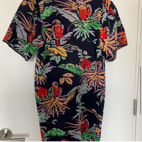 ZARA Sequin Tropical
Jacquard Dress - Picture 6 of 6